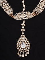 Kundan Pearl Multi-Strand Bridal Matha Patti Maang Tikka