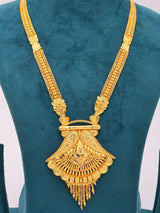 Temple Jewellery Gold Plated Copper Necklace and Earrings Set