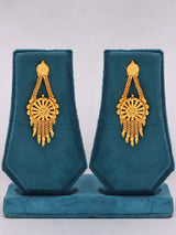 Temple Jewellery Gold Plated Copper Long Necklace and Earrings Set