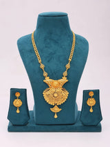 Temple Jewellery Gold Plated Copper Necklace and Earrings Set