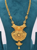 Temple Jewellery Gold Plated Copper Necklace and Earrings Set