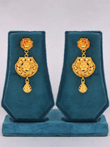 Temple Jewellery Gold Plated Copper Necklace and Earrings Set