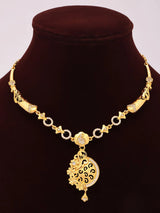 Kundan Stone Studded Gold Plated Necklace and Earrings Set