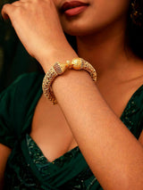 Handcrafted Gold Plated Copper Openable Bangle