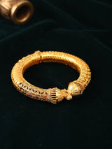 Handcrafted Gold Plated Copper Openable Bangle