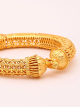 Handcrafted Gold Plated Copper Openable Bangle