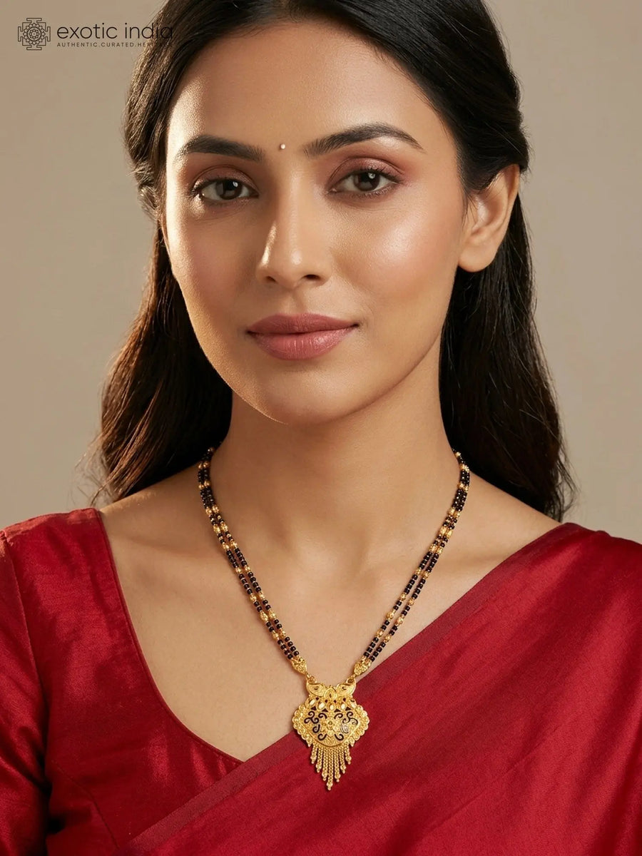Double Chain Copper Gold-Plated Mangalsutra