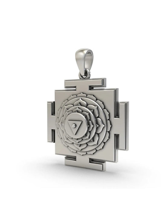 Matangi Yantra Sterling Silver Pendant
