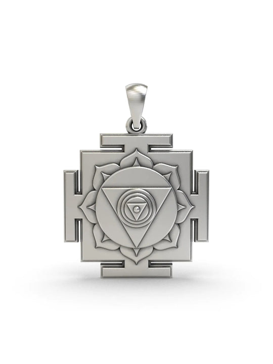 Chinnamasta Yantra Sterling Silver Pendant