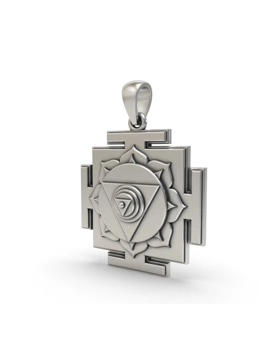 Chinnamasta Yantra Sterling Silver Pendant