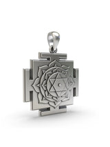 Bhuvaneshwari Yantra Sterling Silver Pendant
