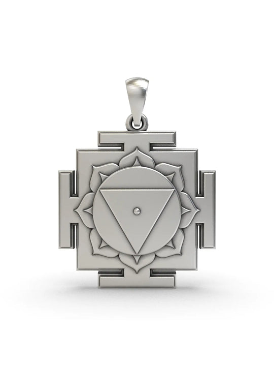 Maa Tara Devi Yantra Sterling Silver Pendant
