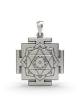 Kamala Yantra Sterling Silver Pendant
