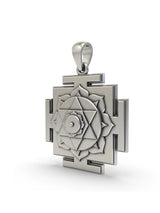 Kamala Yantra Sterling Silver Pendant