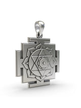 Kamala Yantra Sterling Silver Pendant