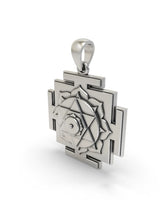 Kamala Yantra Sterling Silver Pendant