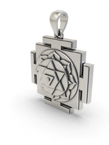 Dhumavati Yantra Sterling Silver Pendant