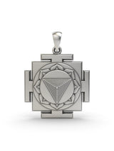 Tripura Bhairavi Yantra Sterling Silver Pendant