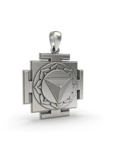 Tripura Bhairavi Yantra Sterling Silver Pendant