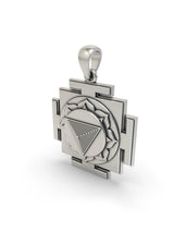 Tripura Bhairavi Yantra Sterling Silver Pendant