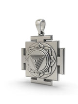 Mahakali Yantra Sterling Silver Pendant