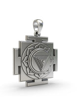 Mahakali Yantra Sterling Silver Pendant