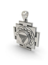 Mahakali Yantra Sterling Silver Pendant