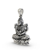 Goddess Tripura Bhairavi Sterling Silver Pendant