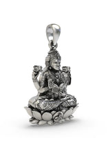 Goddess Tripura Bhairavi Sterling Silver Pendant