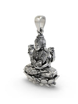 Goddess Tripura Bhairavi Sterling Silver Pendant