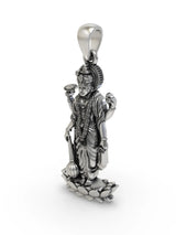 Standing Lord Vishnu Sterling Silver Pendant
