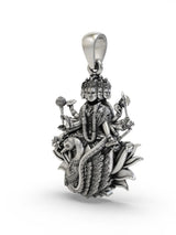 Goddess Gayatri Sterling Silver Pendant