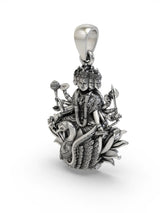 Goddess Gayatri Sterling Silver Pendant