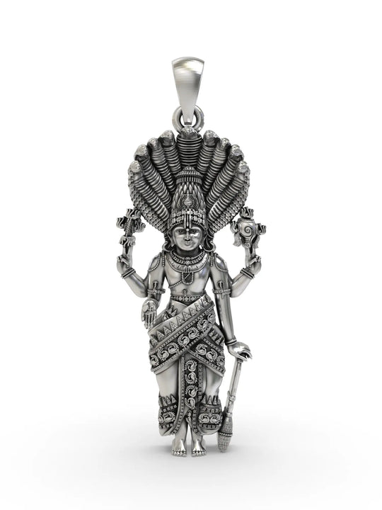 Lord Venkateshwara Sterling Silver Pendant