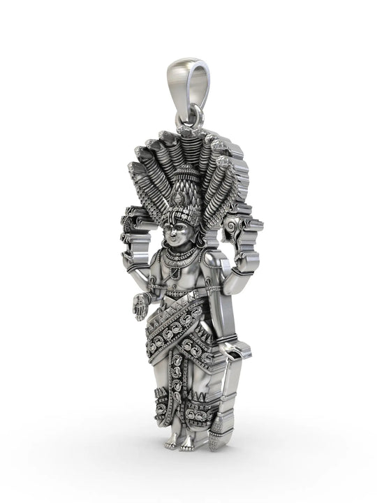 Lord Venkateshwara Sterling Silver Pendant