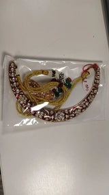 Floral Polki Stone Hasli Necklace and Earrings Set