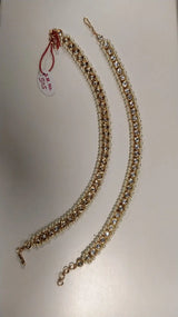 Antique Brass Ear Chain Pair