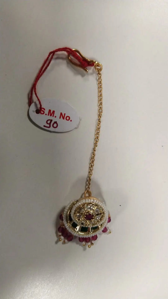 Red Enamel Brass Nose Ring