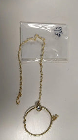 Brass Nose Ring with Chain