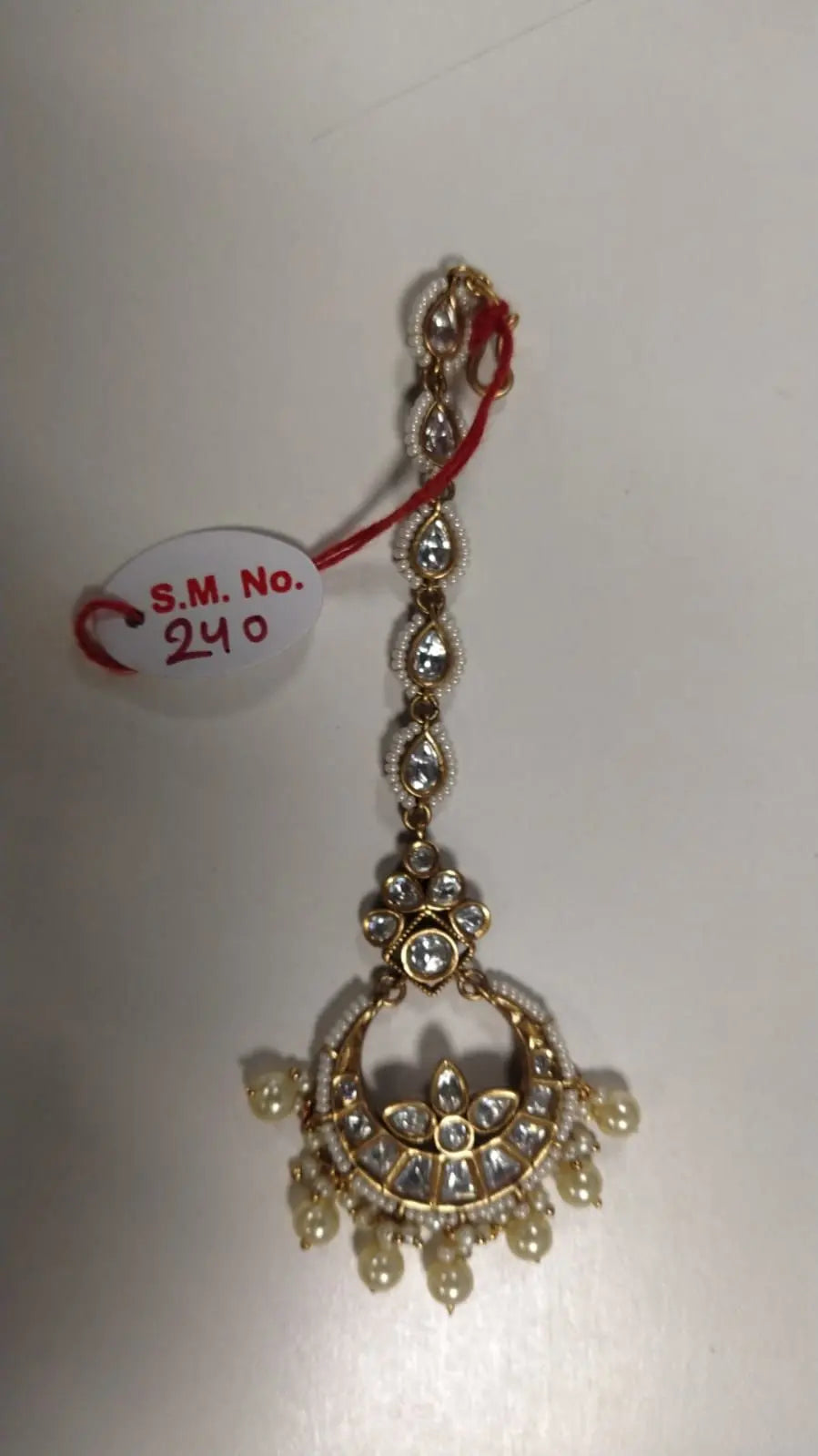 Kundan Brass Maang Tikka