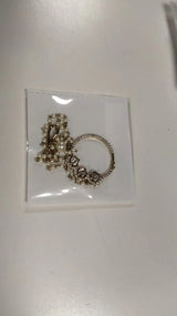 Brass Gold and Silver Finish Nose Ring
