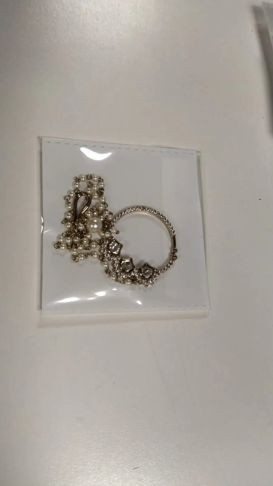 Brass Gold and Silver Finish Nose Ring