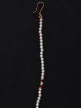 Polki Stone and Beaded Border Nose Ring Nath