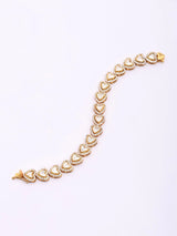 Heart Motif Sterling Silver Tennis Bracelet