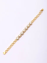 Zircon Tennis Bracelet in Sterling Silver with Mixed Cut Stones