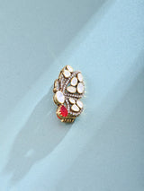Butterfly Moissanite Studded Sterling Silver Brooch
