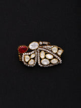 Butterfly Moissanite Studded Sterling Silver Brooch