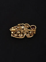 Butterfly Moissanite Studded Sterling Silver Brooch