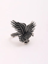 Superfine Eagle Motif Sterling Silver Adjustable Ring