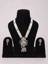 Panch Mukhi Ganesha Multi Strand Sterling Silver Necklace Set